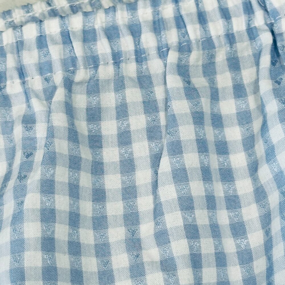 NWT Black Ibis Womens Sz XL Boxer Lounge Sleep Shorts Blue Gingham Plaid Comfort - Picture 8 of 10